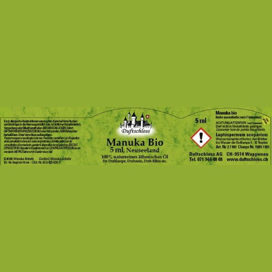 89 Manuka, Neuseeland, 100% naturrein, 5ml