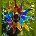 SUNCATCHER SONNE FIBERGLAS BUNT 25 CM