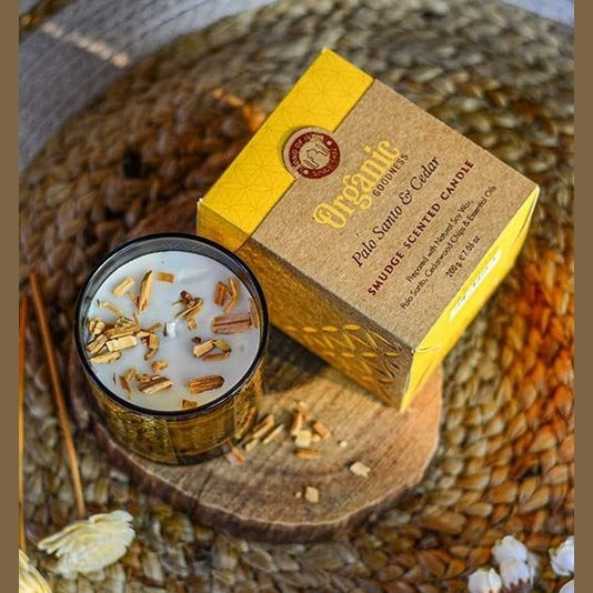 Organic Sojawachskerze - Palo Santo und Zeder