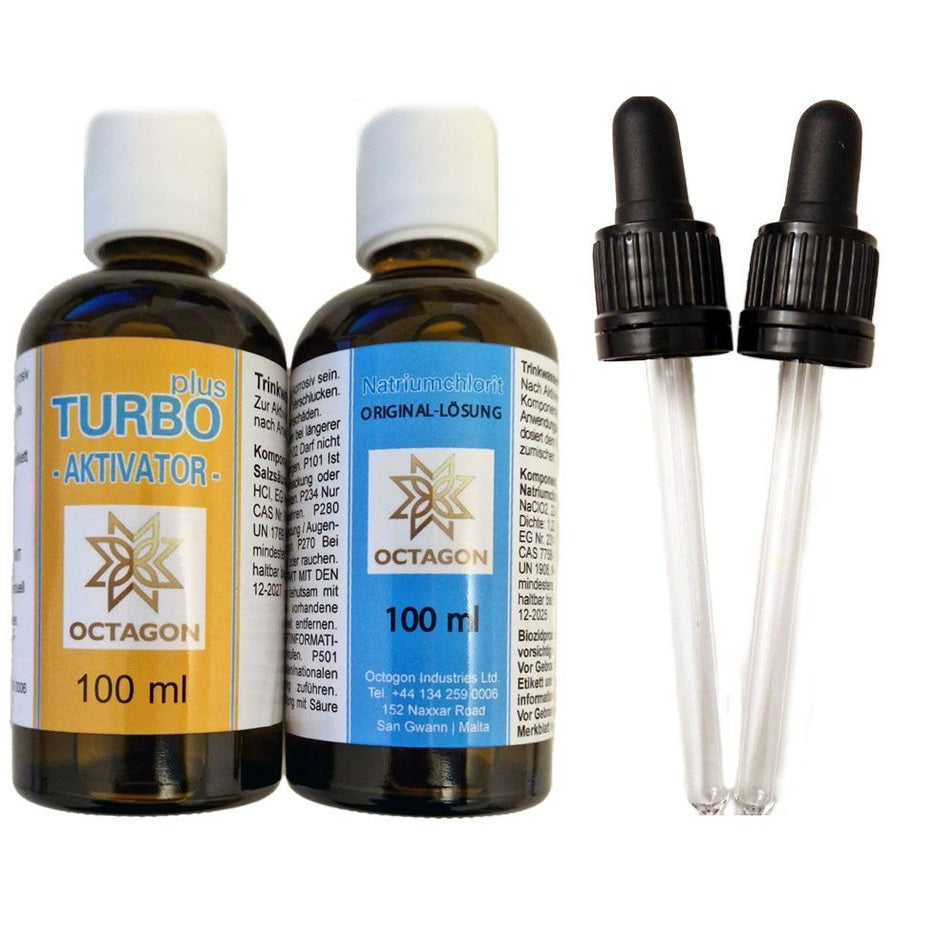 MMS - Turbo Aktivator Plus und Natrium-Chlorit (Originallösung)
