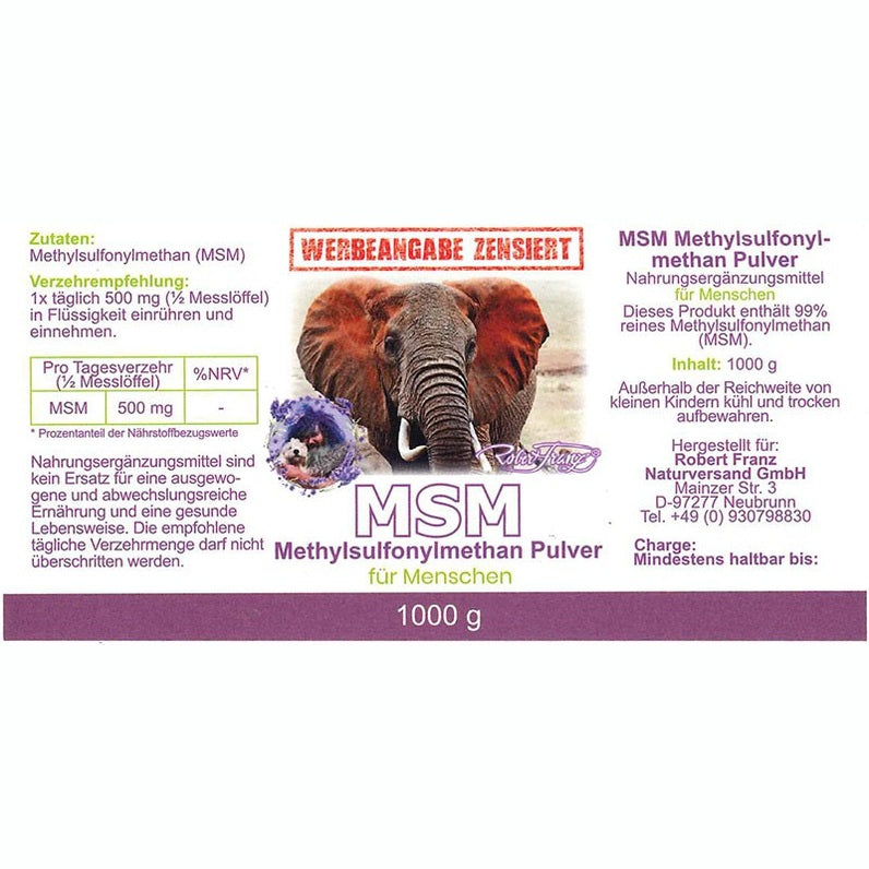 MSM Pulver - 1000g