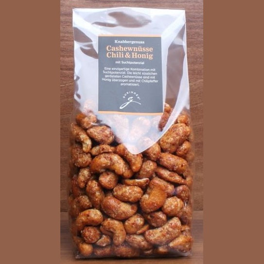 Cashewnüsse Chili & Honig 300g - Gourmet Gewürz GURINDER