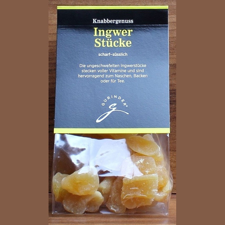 Ingwer Stücke 130g - Gourmet Gewürz GURINDER