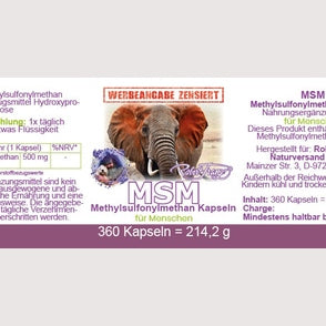 MSM Kapseln Robert Franz - 360 Kapseln