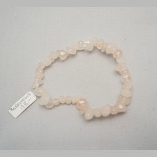 29 Rosenquarz Splitter - Armband