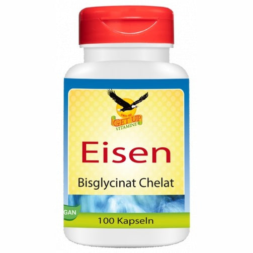Eisen Premium + Kupfer & Vitamin C, 100 Kaps - GET UP